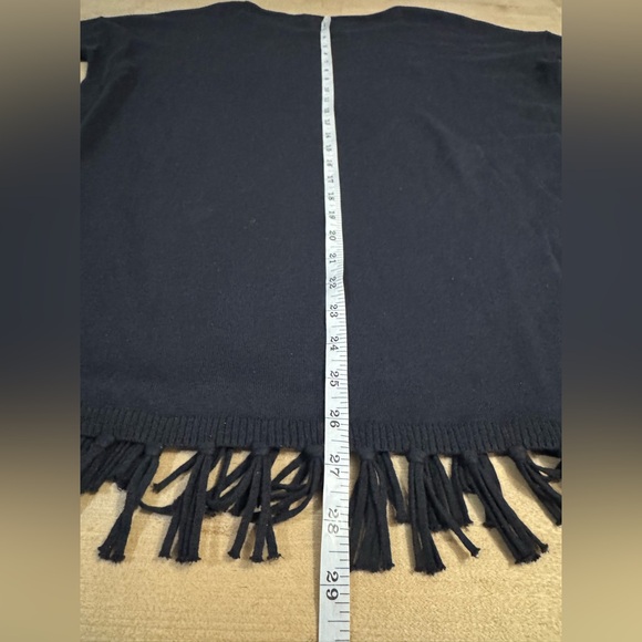 Lilly Pulitzer Ramona Fringe Black Top - Picture 5 of 8